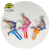 China Supplier Plastic Whistle Football Dolphin Toy with Nipple Shape Hard Candy Lollipop for Kids
