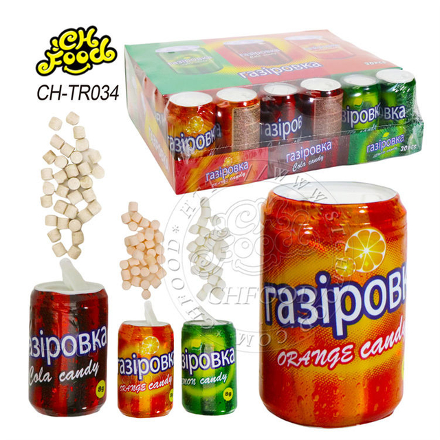 Wholesale Halal Soda Flavor Tablet Candy Sweets in Cola Bottle Oem Cheap Plastic Toy Candy for Kids