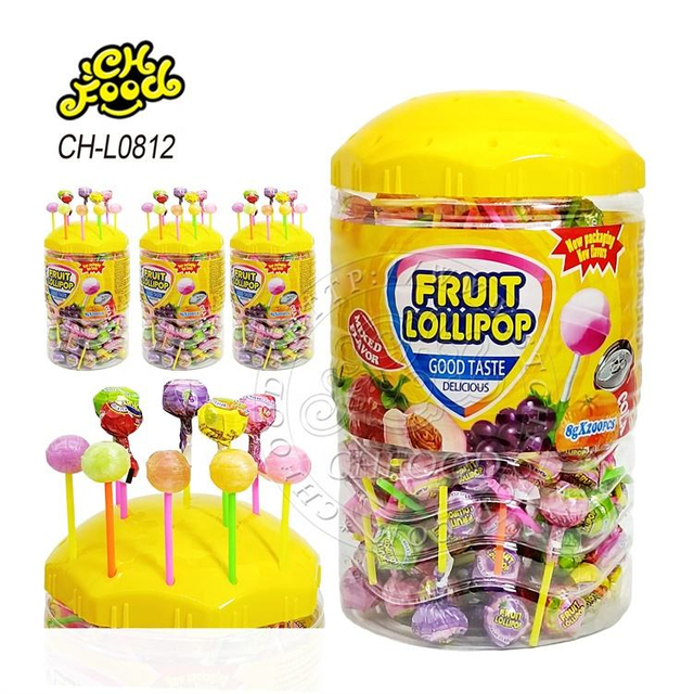 Best Selling Mix Fruit Lollipop Sweets Candy Wholesale Halal Hard Candy OEM Ball Candy