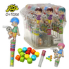 Wholesale Cartoon Football Boy Whistle Toy Mixed Fruit-Flavored Pressed Tablet Hard Candies Halal Sweets OEM Kids Candy Toy