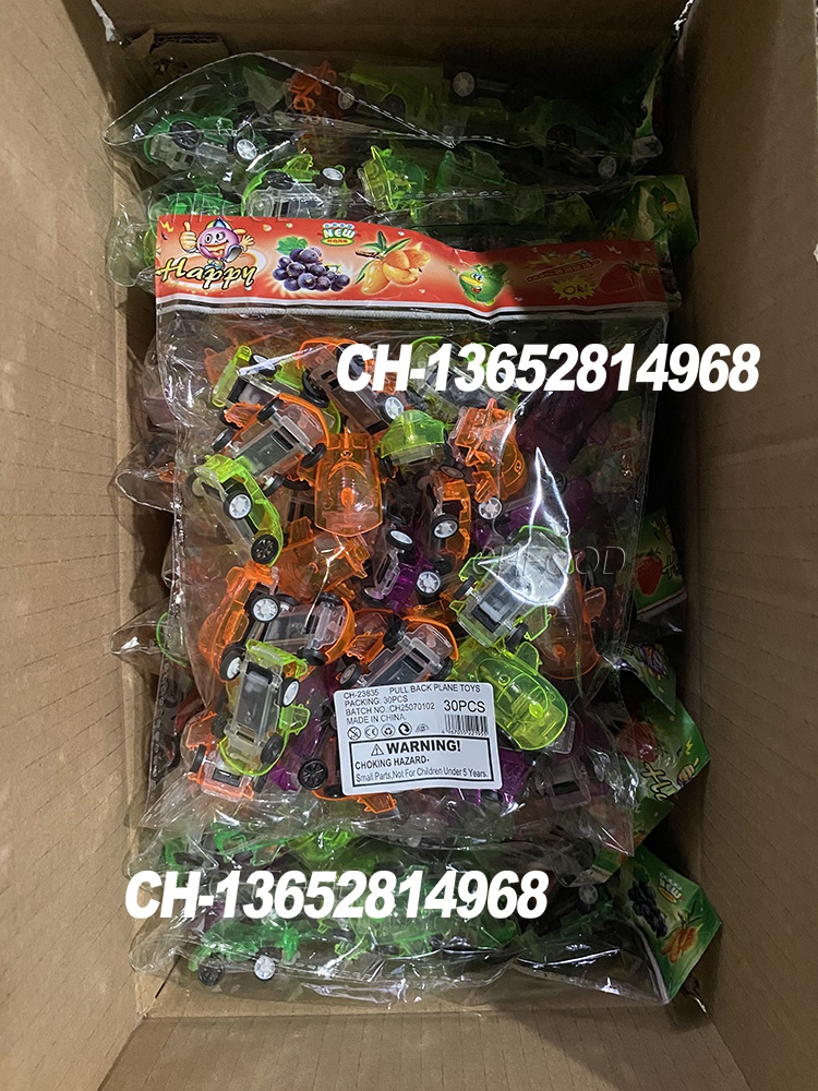 Wholesale Low MOQ Bulk Cheap Plastic Small Transparent Aircraft Toy Car Pull-back Vehicle Promotion Toy for Kids