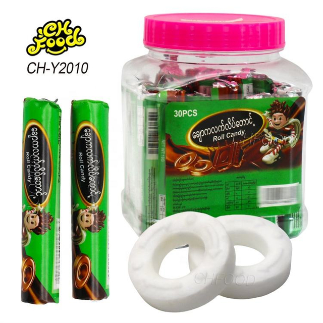 Customization Low MOQ Halal Soda Cola Orange Lemon Flavor Roll Tablet Pressed Candy Sweets