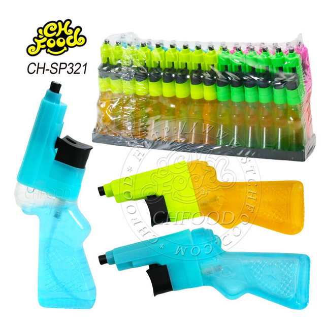 Hot Selling Gun Shape Spray Candy Mix Color Fruity Flavor Liquid Candy