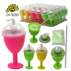 Custom Cheap Classic Toys Plastic Small Fruit Juice Drink Cup Toy with Sour Powder Candy Sweets Snack for Kids