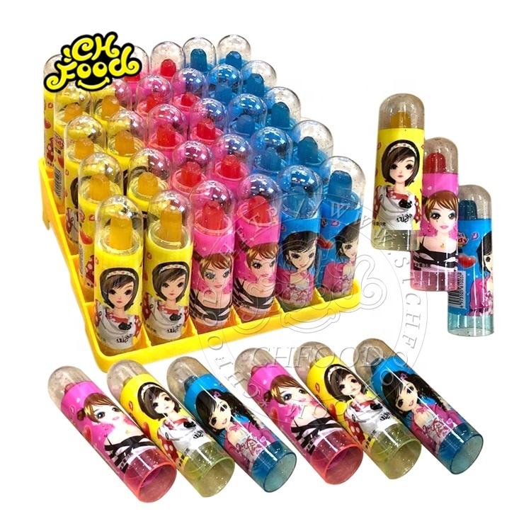 Fruity Flavor Lipstick Lollipop Lolly Toy Candy China Manufacturer Hard Candy