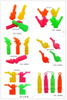 Creative Chinese Cheap Cartoon Mini Plastic Paper Clip Holder Promotional Toys