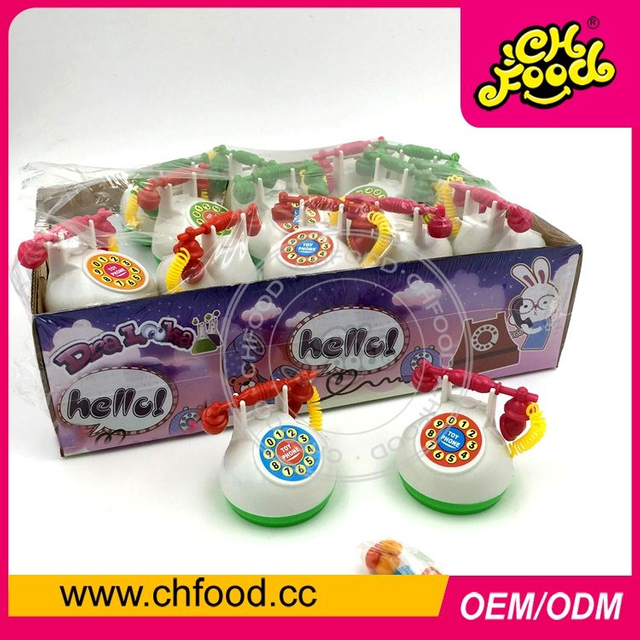 Novelty mini telephone toy candy