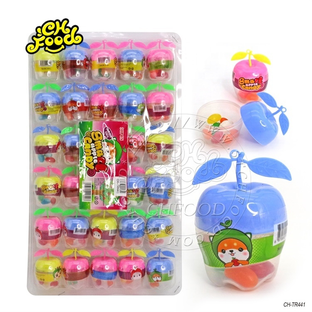 Novelty Funny Apple Bottle With Jelly Beans Sweet Gummy Candy