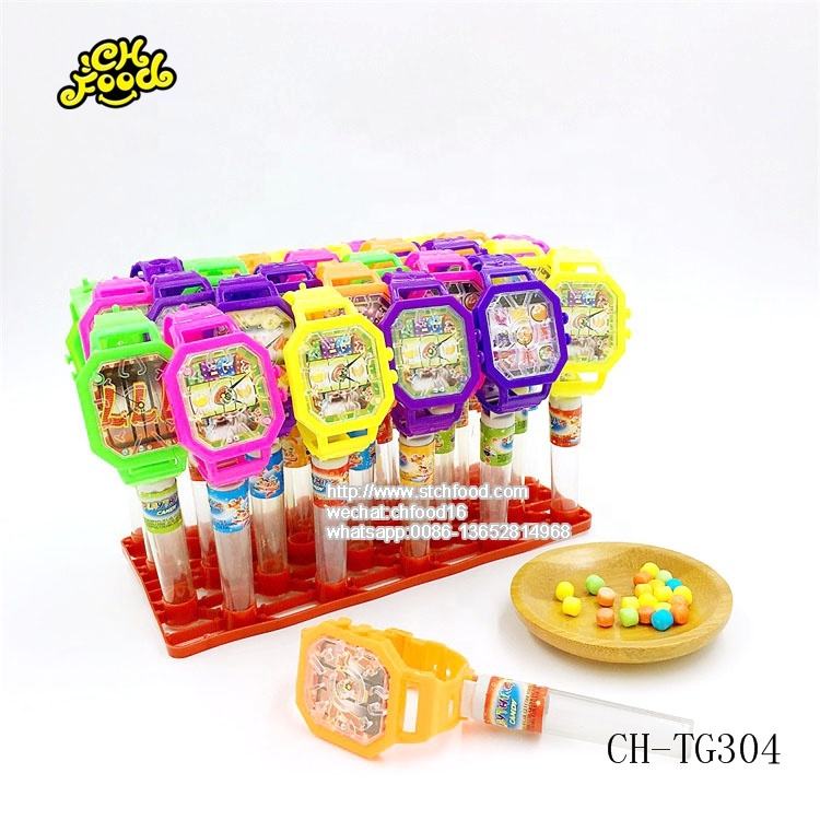 Plastic New Maze Watch Toy With Press Candy For Kids