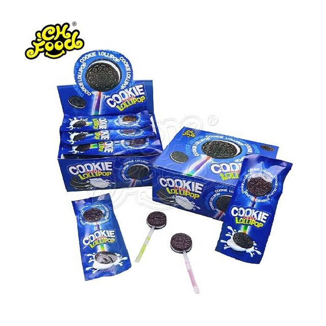 Fluorescent light stick sweet flavor sandwich cookie lollipop