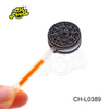 CHFOOD halal Fluorescent Sandwich cookies Lollipop With Glow Stick CH-L0389