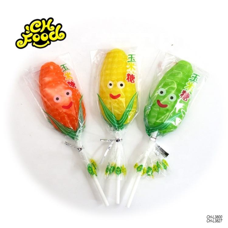 Corn Shaped Lollipop Sweet Hard Candy