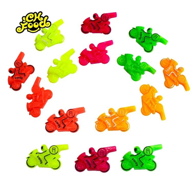 Wholesale Toy Supplier Plastic Motorcycle Whistle Toys With Print
