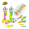 Plastic Football Fans Cheering Trumpet Loudly Toys With Three Tube