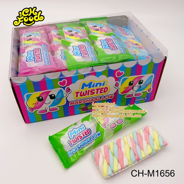 Colorful Cotton Candy Mini Twist Marshmallow