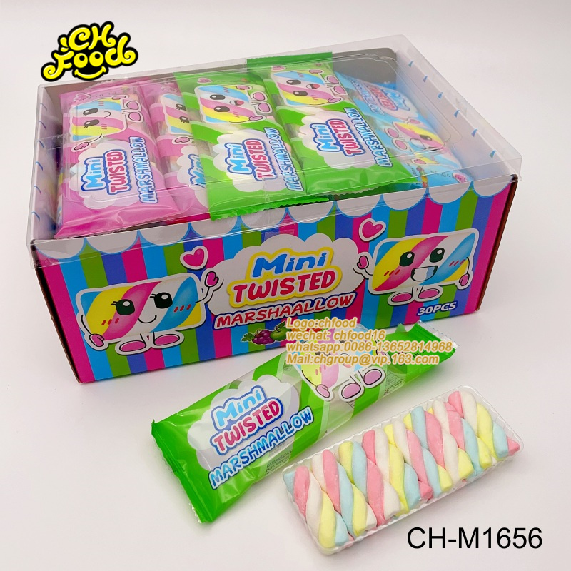 Colorful Cotton Candy Mini Twist Marshmallow