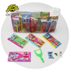 Hot Selling Manufacturer Custom Catapult Toy Small Plastic Slingshot Toy with Jelly Pudding Popping Candy and Puffed Candy Sweet