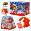Hot Selling Wholesale 2in1Fruit Flavor Roast Duck Shape Gummy Candy with Liquid Candy OEM Sour Soft Chewy Halal Candy China