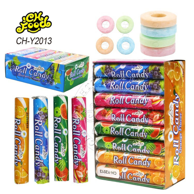 Halal Fruit Flavor Roll Pressed Candy Tablet Candy