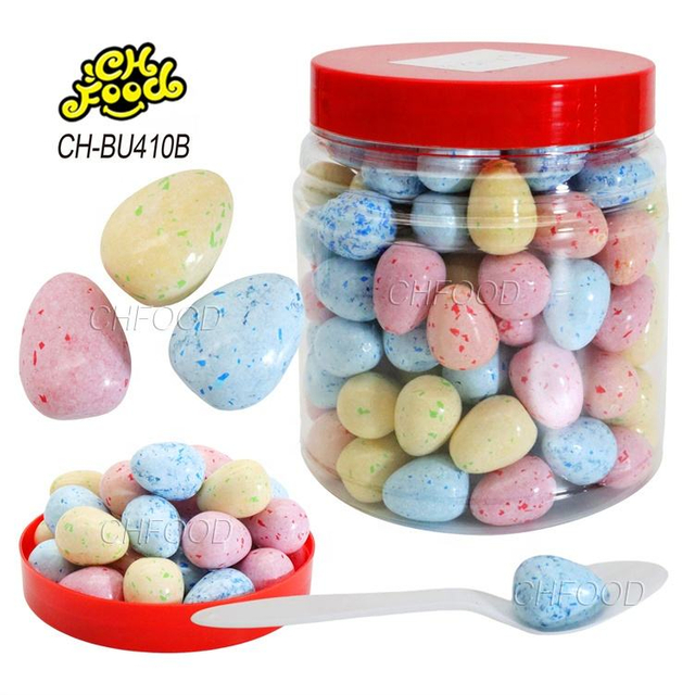 Manufacturer Wholesale OEM Fruit Flavor Crisy Sugar Coating Dinosaur Egg Shape Bubble Gum Halal Chewing Gum Candy Snack Sweets