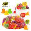 Wholesale and OEM Halal Fruit Jelly Pudding Jelly Cup in Mesh Bag Candy Sweets for Kids Assorted Fruit Jelly