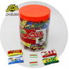 Wholesale Healthy Exotic Fruity Jelly Candy Kids' Soft Sweets Classic Snack Watermelon Fruit Bubble Gum and Chewing Gum