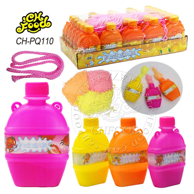 Halal Wholesale and OEM XO Bottle Fruit Flavor mango Strawberry Orange Sour Powder Candy Toy for Kids