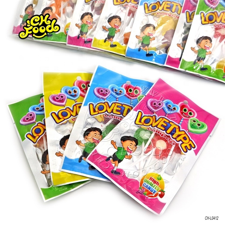 Multi-Shaped Five Flavor Fruity Lollipop in Box