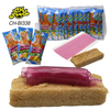 Wheat Crispy Fruit Roll Custom Crispy Biscuits and Fruity Jelly Gummy Candy Wholesale Halal Sweets Snack