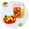 Manufacturer Wholesale OEM Fruit Flavor Multi-colored Ball Shape Bubble Gum Halal Chewing Gum Candy Sweets