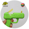 Plastic Gun Toy with Rainbow Lollipop Hard Candy