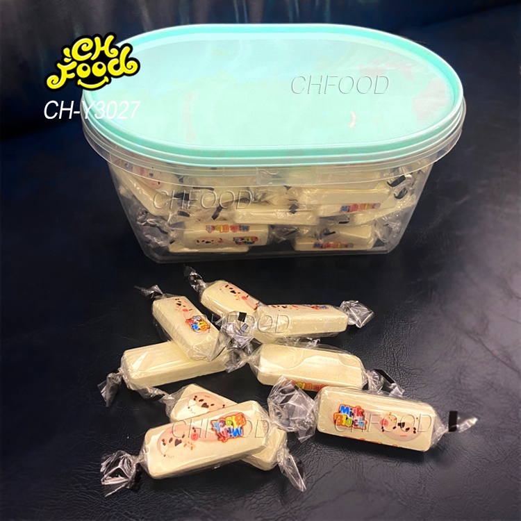 OEM Milk Chocolate Strawberry Flavour Bar Tablet Pressed Candy