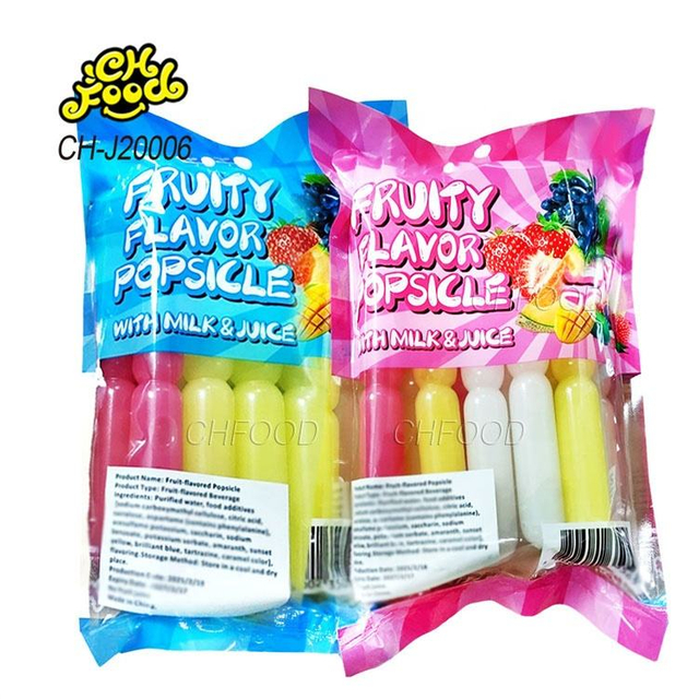 Wholesale and Custom Fruity Flavor Juice Drink Liquid Candy Long Stick Ice Pop Drink for Kids Snack Food China Candy