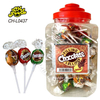 kids round ball chocolate lollipop hard candy sweets