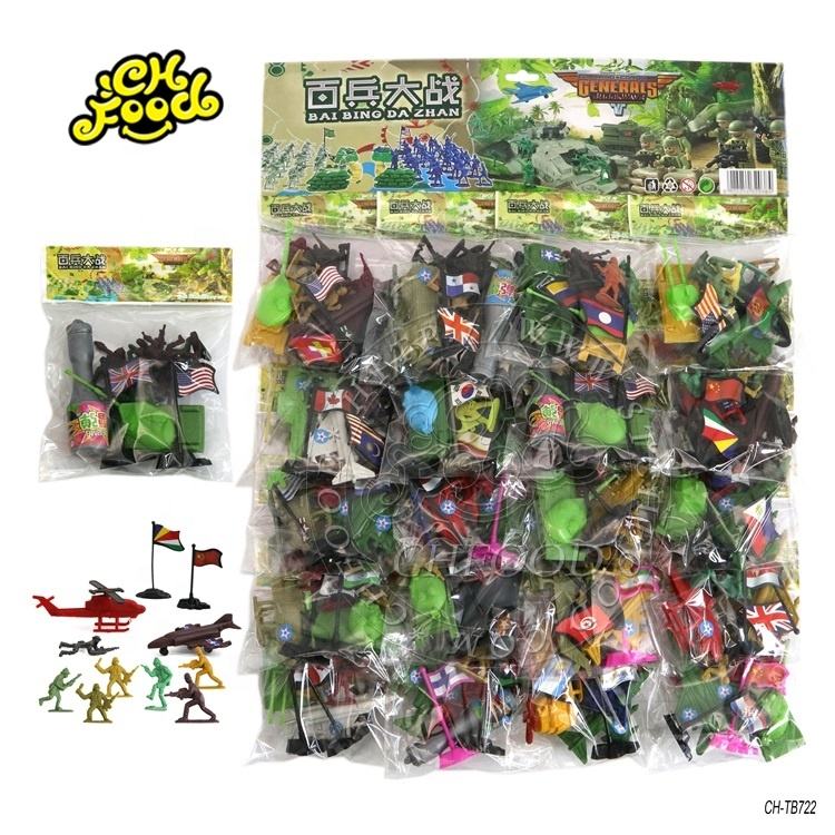 Small Cheap Plastic Soldiers Game Toy Set For Kids Sandplay Game Figures Soldier Accessaries Toy