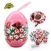 Halal Sweet Football Shape Crispy Sugar Coated Chocolate Ball In Egg Jar