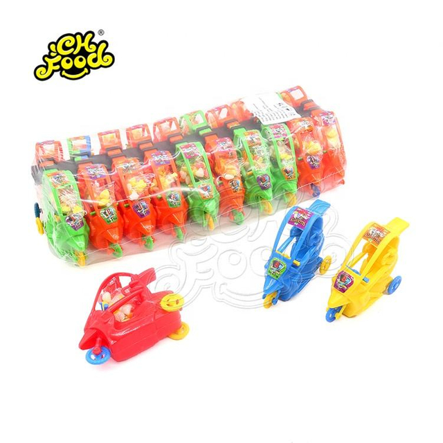 Cheap Plastic Mini Three Wheeled Motorcycle Toy Candy