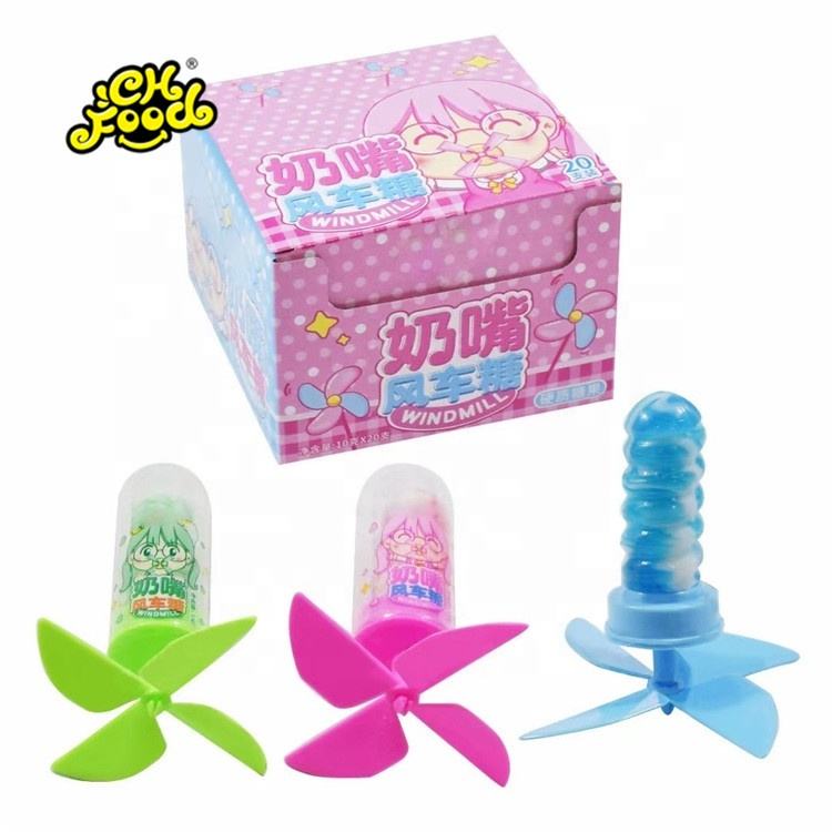2021 New Design Nipple Hard Candy With Windmill Toys