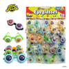 Halloween Party Style Blast Eyeball Glasses Toy With Fruit Candy On Hang Board