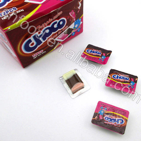 Good Taste ! Three Color Cream Chocolate Candy , Cream With Chocolate