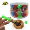 Halal Hat people shape Needle syringe toys with chocolate cream