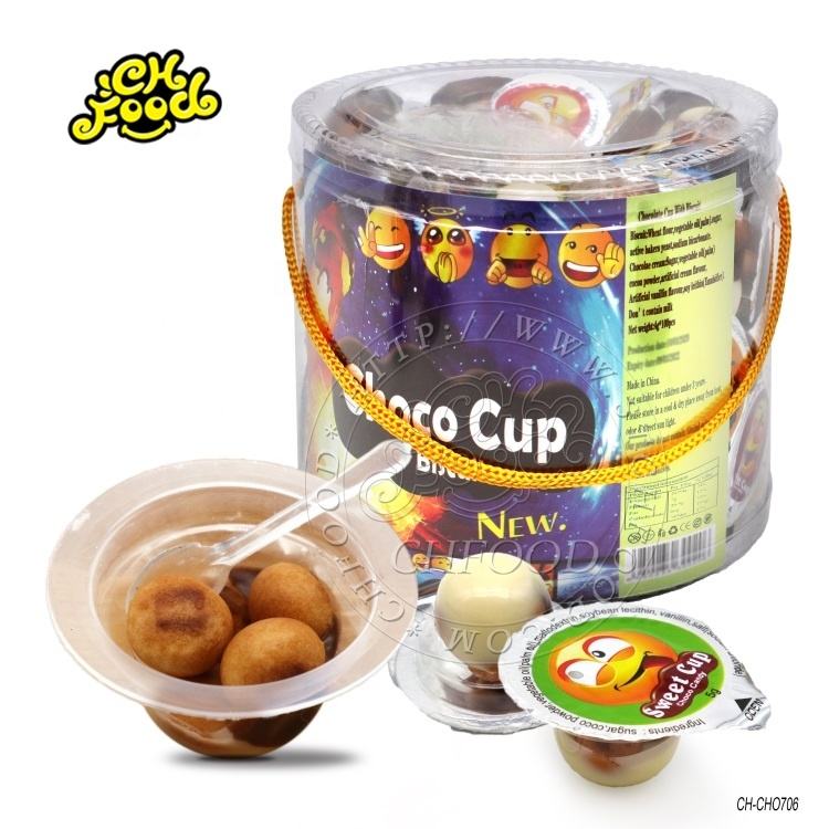 Football Shape Sweet Chocolate Jam With Biscuit