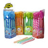 Factory Best Selling Halal Fruit Flavor Long Twist Stick Marshmallow with Jelly Filling Candy Supplier for Kids