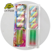 Low MOQ Wholesale 2in1Small Plastic Spring Coil Toy with Twisted String Marshmallow for Kids Custom Children's Candy Toy