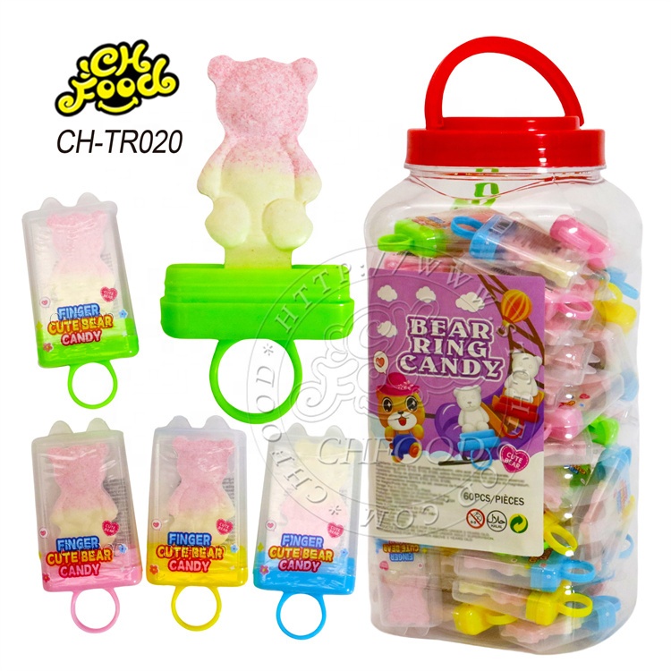 Custom Ice Cream Shape Fruit Flavor Baby Bear Tablet Candy Lollipop Sweets for Children