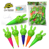 Wholesale and Custom Cheap Plastic Rabbit Toy Pen with Colorful Mini Tablet Candy for Kids