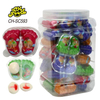 Wholesale 10g Halal 3d Cartoon Foot Shape Strawberry Jam Filled in Ball Gummy Candy Sweets Snack Food