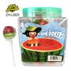 Big and Small Watermelon Shape Lollipop Packaging in Bottle and Bag Halal Pin Pop Ball Hard Candy Sweets Wholesale and OEM