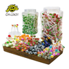 Wholesale Different Patterns Fruit Flavor Mini Ball Lollipop OEM Halal Hard Candy Sweets