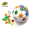Low MOQ Factory Wholesale Cheap Plastic Football Toy with Chewing Gun Promotional Toys and Candy for Kids Capsule Toy